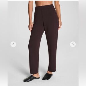 SPANX Women's Dark Brown Track Pants